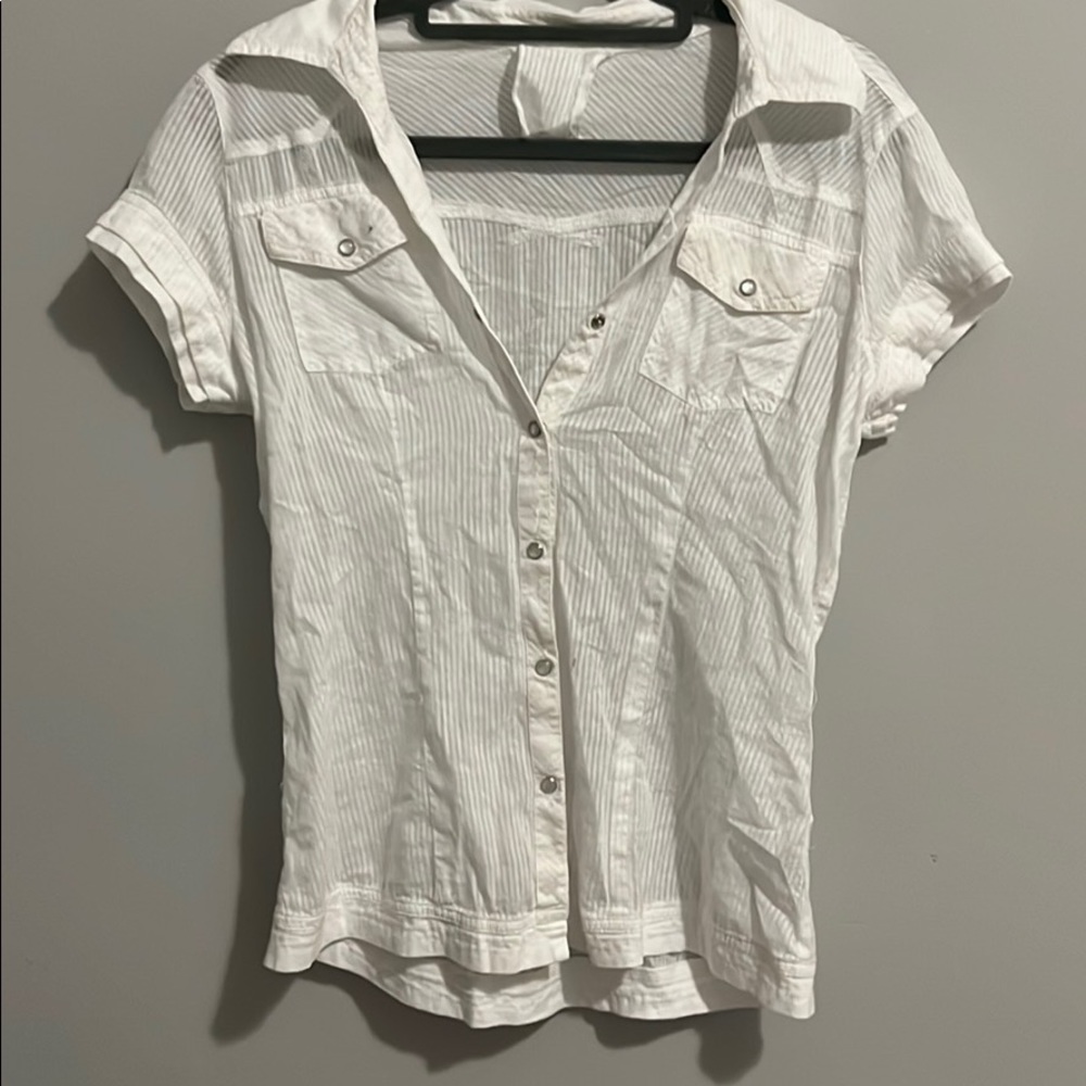 White collared top